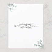 Budget Eucalyptus Waterverf Weddenschap Flyer (Achterkant)