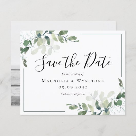 BUDGET Eucalyptus Waterverf Weddenschap sparen de  (Voorkant / Achterkant)