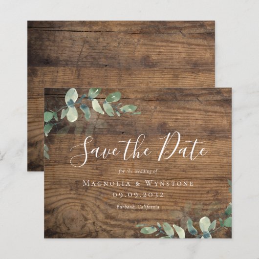 BUDGET Eucalyptus Waterverf Weddenschap sparen de  (Voorkant / Achterkant)