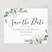 BUDGET Eucalyptus Waterverf Weddenschap sparen de  Flyer (Voorkant)