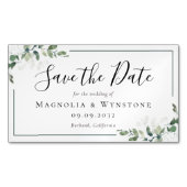 BUDGET Eucalyptus Waterverf Weddenschap sparen de  Magnetisch Visitekaartje (Voorkant)