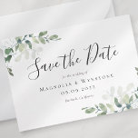 BUDGET Eucalyptus Waterverf Weddenschap sparen de  Notitiekaartje<br><div class="desc">Laat je vrienden en familie weten dat je een afspraakje hebt gemaakt voor je bruiloft met deze mooie waterverf eucalyptus Save the Date card. OPMERKING: deze kleine kaarten zijn perfect voor het inpakken met een fysiek Save the Date-item of voor het handmatig leveren aan vrienden en familie. Bij 2, 5...</div>