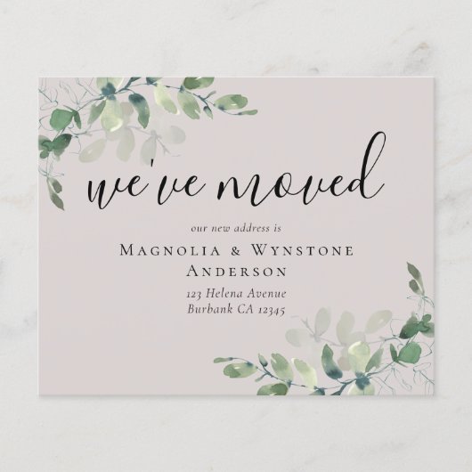 BUDGET Eucalyptus We hebben Kaart verplaatst (Voorkant)