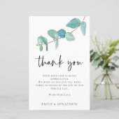 BUDGET Eucalyptus Weddenschap 3 Foto citaat Bedank (Staand voorkant)