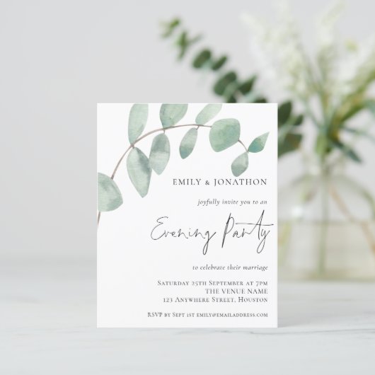 Budget Eucalyptus Weddenschap Avond (Staand voorkant)