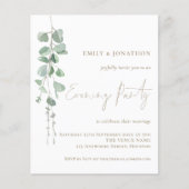 Budget Eucalyptus Weddenschap Evening Party Gold (Voorkant)