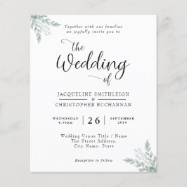 Budget Eucalyptus Weddenschap Flyer