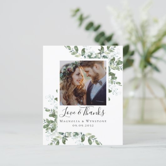 BUDGET Eucalyptus Weddenschap - Hartelijk dank (Staand voorkant)