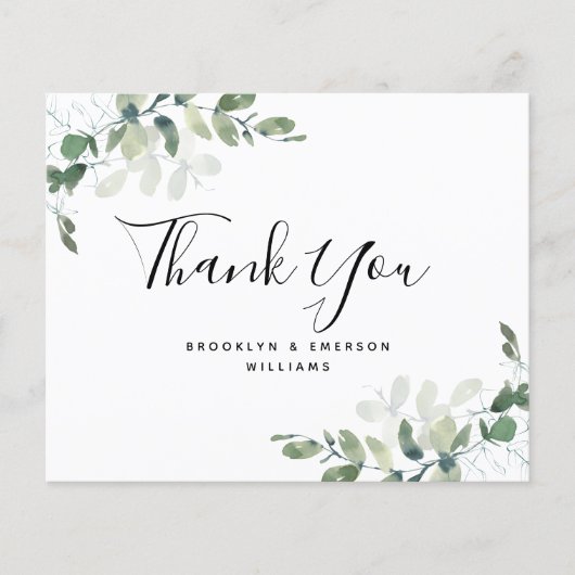 BUDGET Eucalyptus Weddenschap - Hartelijk dank (Voorkant)