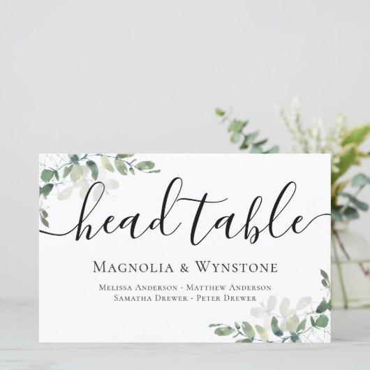 BUDGET Eucalyptus Weddenschap hoofd (Staand voorkant)