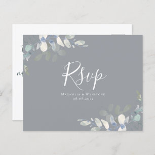 Budget Eucalyptus Weddenschap RSVP Briefkaart