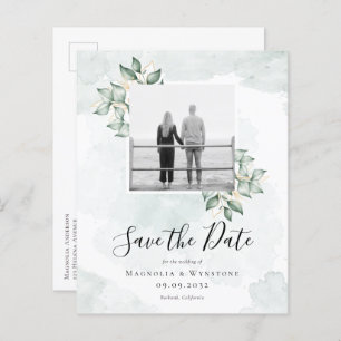 BUDGET Eucalyptus Weddenschap Save the Date Briefk