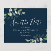 BUDGET Eucalyptus Weddenschap Save the Date Briefk (Voorkant)