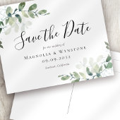 BUDGET Eucalyptus Weddenschap Save the Date Briefk