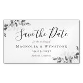 BUDGET Eucalyptus Weddenschap sparen Datum Busines Magnetisch Visitekaartje (Voorkant)