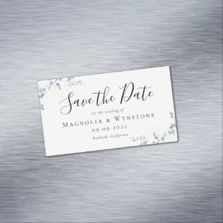 BUDGET Eucalyptus Weddenschap sparen Datum Busines Magnetisch Visitekaartje