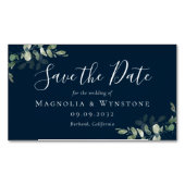 BUDGET Eucalyptus Weddenschap sparen Datum Busines Magnetisch Visitekaartje (Voorkant)