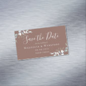 BUDGET Eucalyptus Weddenschap sparen de datum Magnetisch Visitekaartje (Voorbeeld)