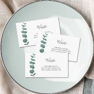 Budget Eucalyptus Weddenschap Website Kaart Visitekaartje