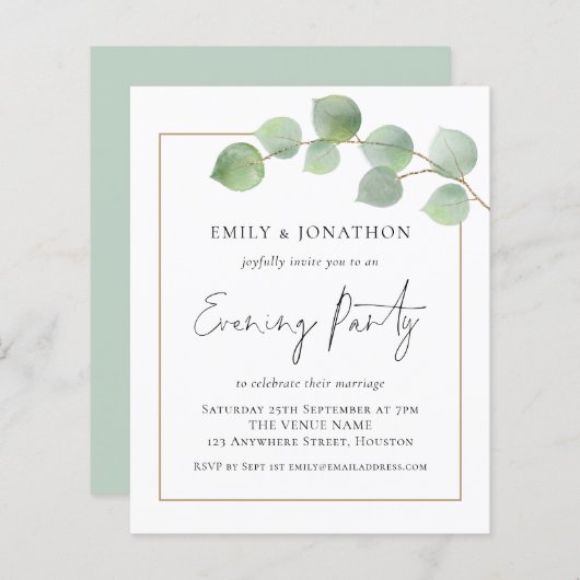 BUDGET Eucalyptus Weddenschappen Avond (Voorkant / Achterkant)