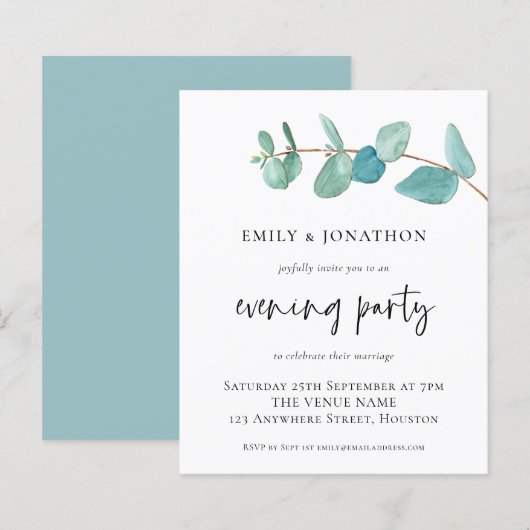 BUDGET Eucalyptus Weddenschappen Avond (Voorkant / Achterkant)