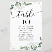 BUDGET Eucalyptus Weddenschapstabel (Voorkant)