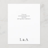 Budget Eucalyptus Wedding Flyer-uitnodiging Flyer (Achterkant)