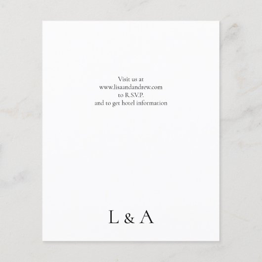 Budget Eucalyptus Wedding Flyer-uitnodiging Flyer (Achterkant)