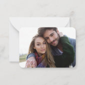 Budget Eucalyptus Wedding Save the Date Note Kaart Notitiekaartje (Achterkant)