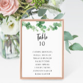 Budget Eucalyptus Wedding Seating Chart Table Kaar