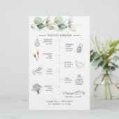 Budget Eucalyptus Weduwroute Tijdschema Briefpapier (Staand voorkant)