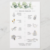 Budget Eucalyptus Weduwroute Tijdschema Briefpapier (Voorkant)