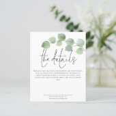 Budget Eucalyptus Weduwschap Details Script Enclos (Staand voorkant)