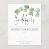 Budget Eucalyptus Weduwschap Details Script Enclos (Voorkant)