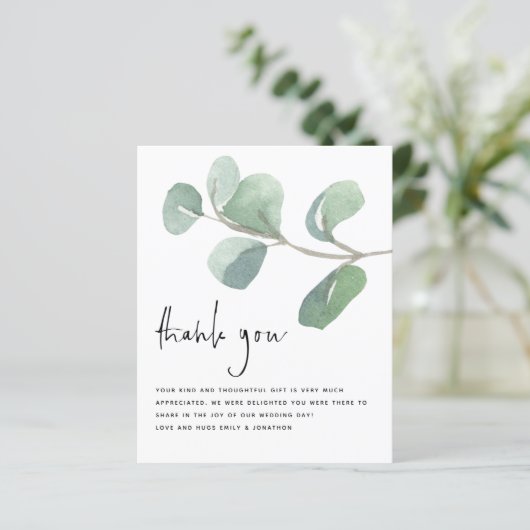 Budget Eucalyptus Weduwschap Foto QR Code Hartelij (Staand voorkant)