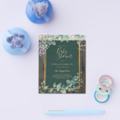 BUDGET Eucalyptus Wisteria BABYSHOWER Landelijke K Flyer (Enkel)