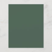 Budget Eucalyptus Witte Doop Uitnodiging (Achterkant)