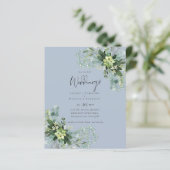 BUDGET Eucalyptusgroen Blad Bruiloft (Staand voorkant)