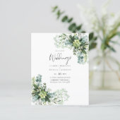 BUDGET Eucalyptusgroen Huwelijksdecoratie (Staand voorkant)