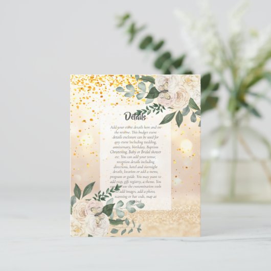 BUDGET EVENEMENTENDETAILS Bijlagen - Witte Rozen (Staand voorkant)