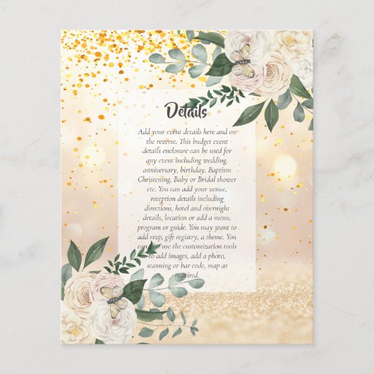 BUDGET EVENEMENTENDETAILS Bijlagen - Witte Rozen (Voorkant)