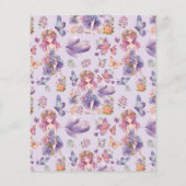 Budget Fairy Eerste betoverde Woodland 1e verjaard (Achterkant)