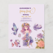 Budget Fairy Eerste betoverde Woodland 1e verjaard (Voorkant)