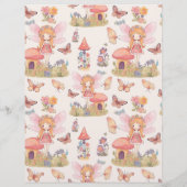 Budget Fairy Eerste betoverde Woodland 1e verjaard Flyer (Achterkant)