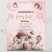 Budget Fairy Eerste Meisje's 1e Verjaardag Flyer (Voorkant)