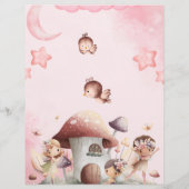 Budget Fairy Eerste Meisje's 1e Verjaardag Flyer (Achterkant)
