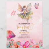 Budget Fairy Eerste Meisje's 1e Verjaardag Flyer (Voorkant)