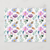 Budget Fairy Floral Meisje Foto Verjaardagsfeest (Achterkant)