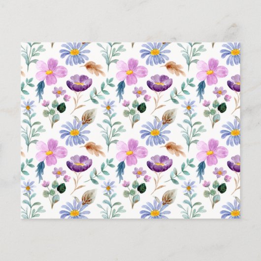 Budget Fairy Floral Meisje Foto Verjaardagsfeest (Achterkant)