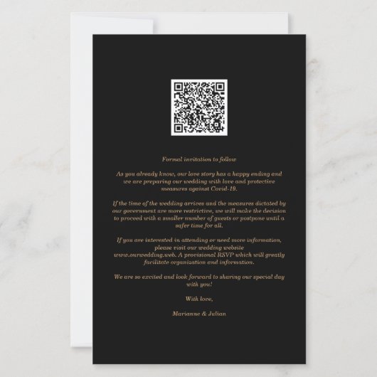 Budget Fake Golden Branches Fancy Calligraphy (Achterkant)